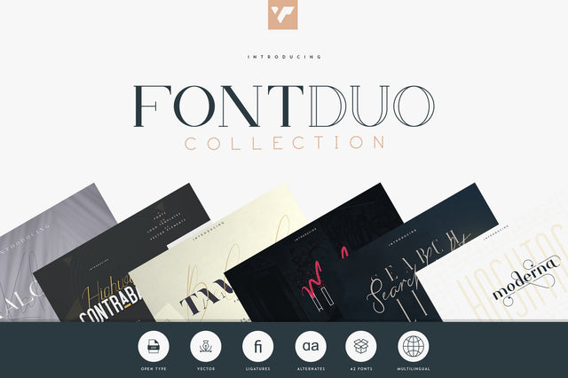 The Font Duo Collection | 8in1 Font VPcreativeshop 