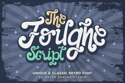 The Foughe Script Font Kotak Kuning Studio 