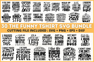 The Funny Tshirt SVG Bundle SVG Designangry 