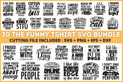 The Funny Tshirt SVG Bundle SVG Designangry 