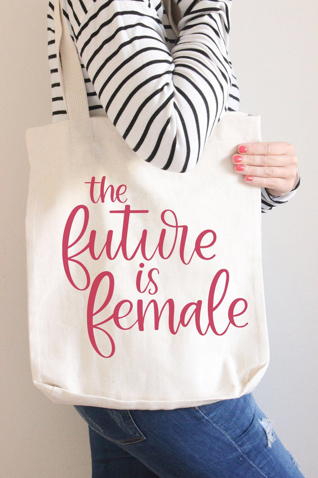 The Future Is Female Hand Lettered SVG Cut File SVG Cursive by Camille 