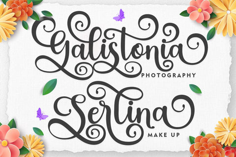 The Gardenia Font Duo Font muhammadzeky 