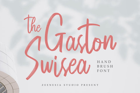The Gaston Swisea Font Zeenesia Std 