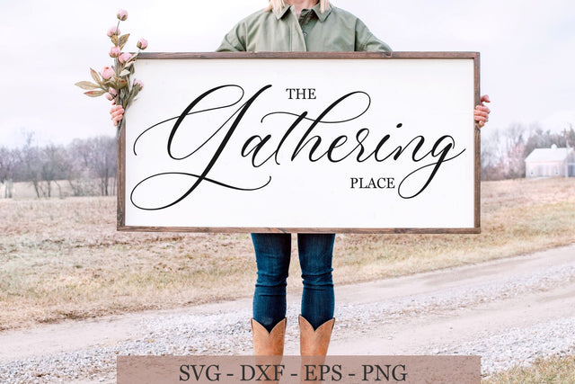 The Gathering Place Svg, Farmhouse Sign Svg, Gather Svg SVG Chamsae Studio 