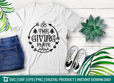 The Giving Plate SVG Cut File | Christmas Svg | Merry Christmas Svg | T-shirt Design SVG ETC Craft 