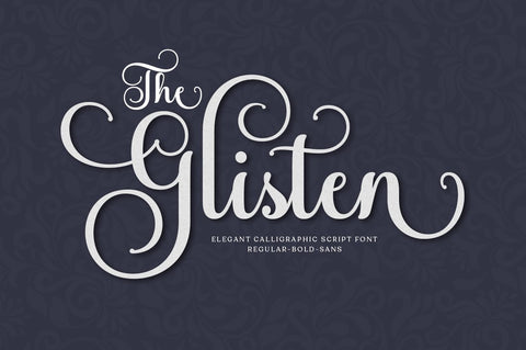 The Glisten Script Font Zane Studio55 