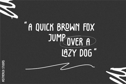 The Gloves Font Aestherica Studio 