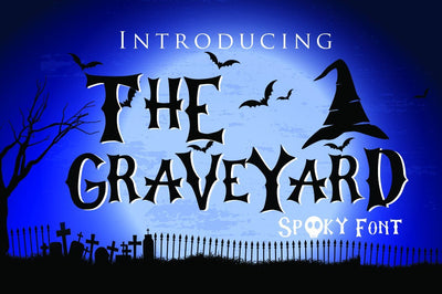 The Graveyard - Spooky Font Font Dm Letter Studio 