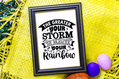 The greater your storm the brighter your rainbow svg, Jesus svg, Faith svg, Storm svg, God svg, Faith svg, Storm t shirt svg, Christian svg SVG Isabella Machell 