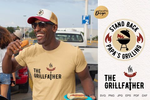 The Grillfather | Two BBQ Svg| Funny Grilling Svg Saying SVG Klava P 