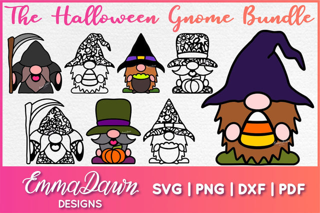 The Halloween Gnome SVG Bundle SVG Emma Dawn Designs 