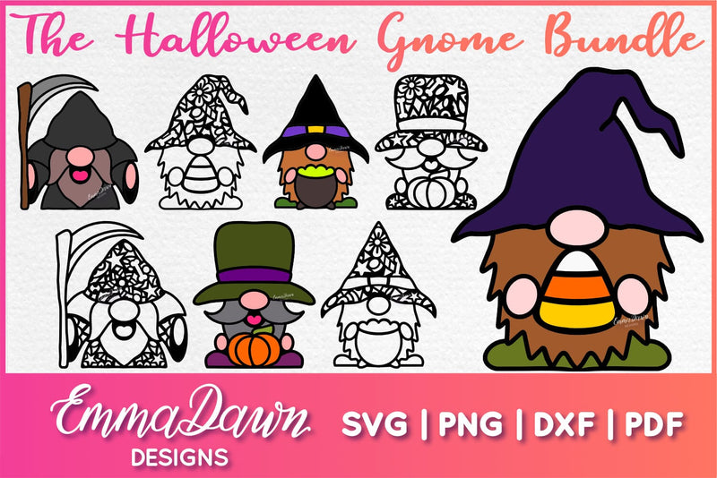 The Halloween Gnome SVG Bundle SVG Emma Dawn Designs 