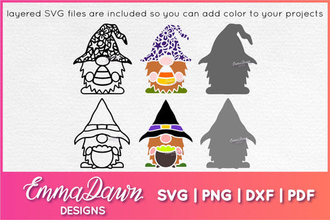 The Halloween Gnome SVG Bundle SVG Emma Dawn Designs 