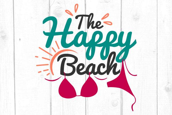 The Happy Beach Svg SVG cricutfilesmg 