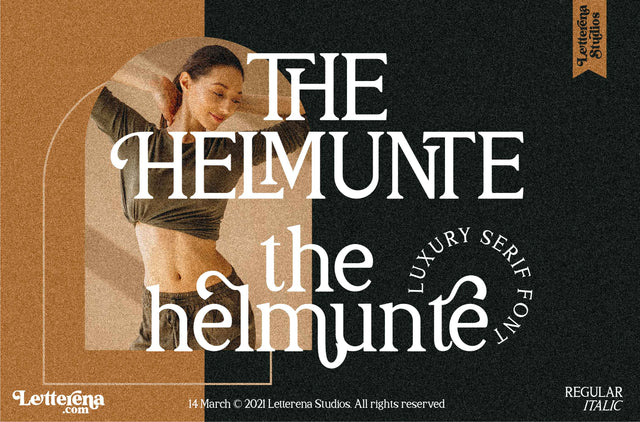THE HELMUNTE Font Letterena Studios 