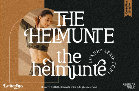THE HELMUNTE Font Letterena Studios 