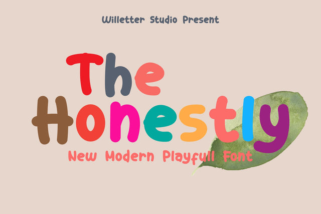The Honestly Font Willetter Studio 