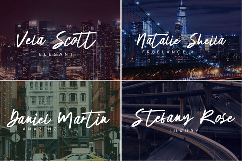 The Horizontal Signature Font Font Anastasia 