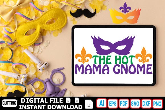 The Hot Mama Gnome SVG Craftlabsvg24 