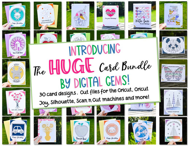 The Huge Card Bundle! SVG Digital Gems 