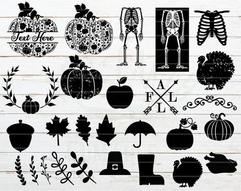 The Huge Halloween and Thanksgiving Bundle SVG,PNG,EPS,Fall SVG Redearth and gumtrees 