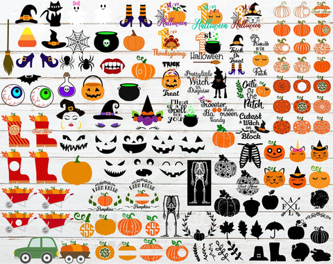 The Huge Halloween and Thanksgiving Bundle SVG,PNG,EPS,Fall SVG Redearth and gumtrees 