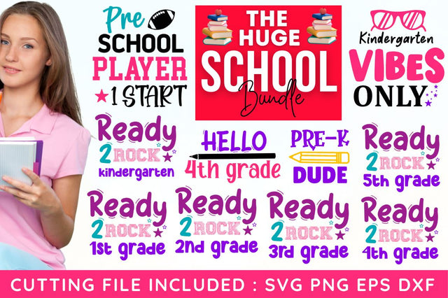 The Huge School SVG Bundle SVG Designangry 