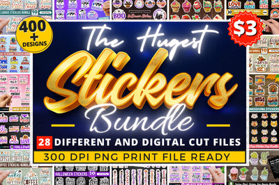 The Hugest Stickers PNG Big Bundle Sublimation Regulrcrative 