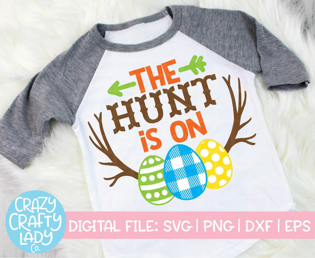 The Hunt Is On | Easter SVG Cut File SVG Crazy Crafty Lady Co. 