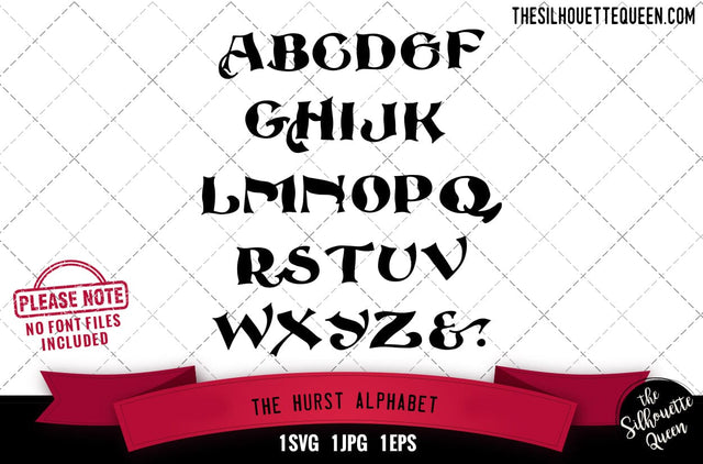 The Hurst Alphabet alphabets - ABC letters SVG Loveleen Kaur 