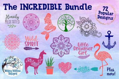 The Incredible SVG Bundle SVG Wispy Willow Designs 