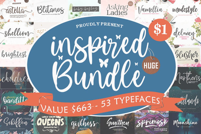 The Inspired Huge Bundle Font Youngtype 