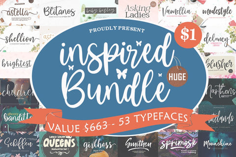 The Inspired Huge Bundle Font Youngtype 