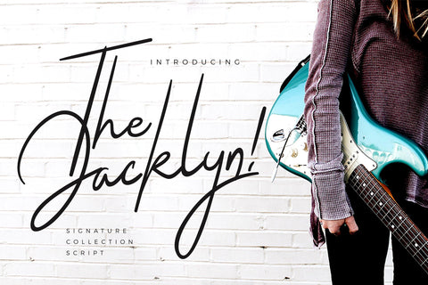 The Jacklyn Signature Font Creatype Studio 