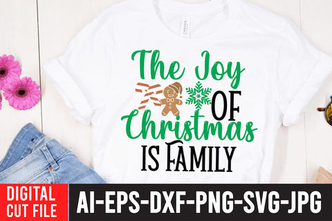 The Joy Of Christmas is Family SVG Cut File SVG BlackCatsMedia 