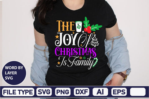The Joy Of Christmas Is Family SVG Cut File SVG DesignPlante 503 
