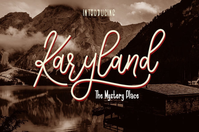 The Karyland / Natural Font Duo Font Haksen 