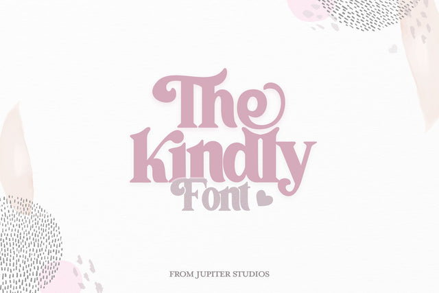 The Kindly Font (Pretty Fonts, Craft Fonts, Serif Fonts, Swash Fonts) Font Jupiter Studio Fonts 