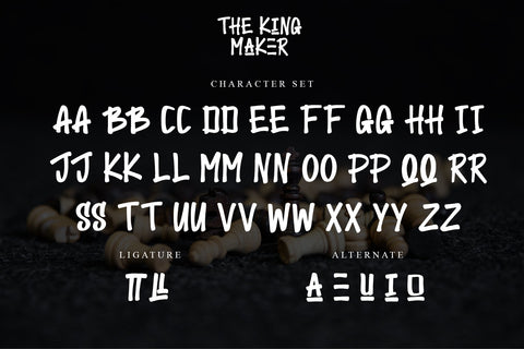The King Maker Font Letterara 