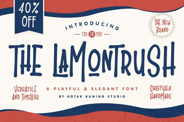 The Lamontrush Font Kotak Kuning Studio