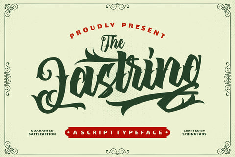 The Lastring - Tattoo Script Font Font StringLabs 