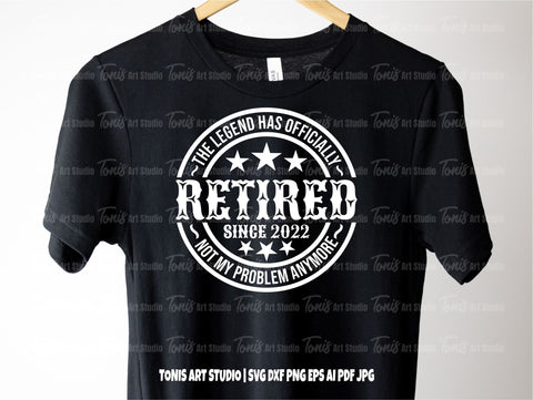 The Legend Has Officially Retired SVG | Retired 2022 Svg | Grandpa Svg | Retirement Party Svg | Retired Cut File | Retired Quotes Svg SVG TonisArtStudio 