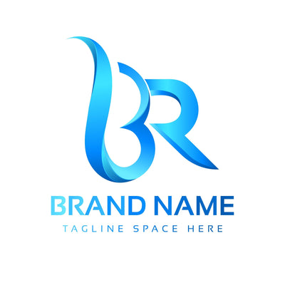 The letters B and R combined Icon Logo Templates. BR Initial Gradient Vector Design SVG naemmiah021 