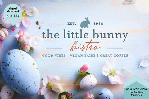 The Little Bunny Bistro SVG Lettershapes 