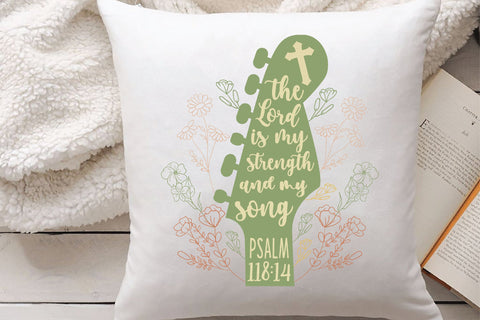 The Lord is My Strength Sublimation Design Sublimation Creativeart88 