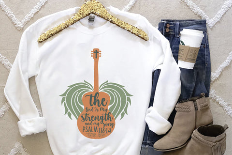 The Lord is My Strength Sublimation Design Sublimation Creativeart88 