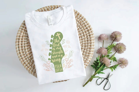 The Lord is My Strength Sublimation Design Sublimation Creativeart88 