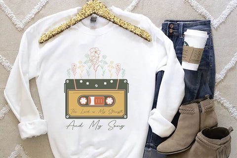 The Lord is My Strength Sublimation Design Sublimation Creativeart88 