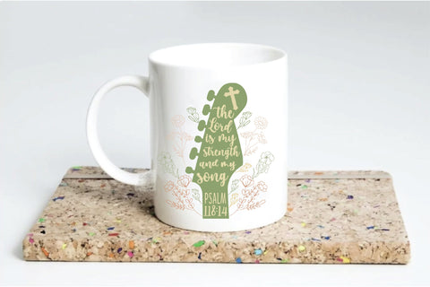 The Lord is My Strength Sublimation Design Sublimation Creativeart88 