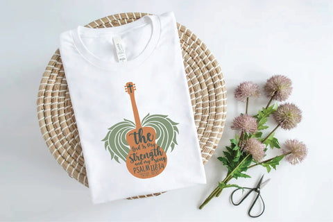 The Lord is My Strength Sublimation Design Sublimation Creativeart88 